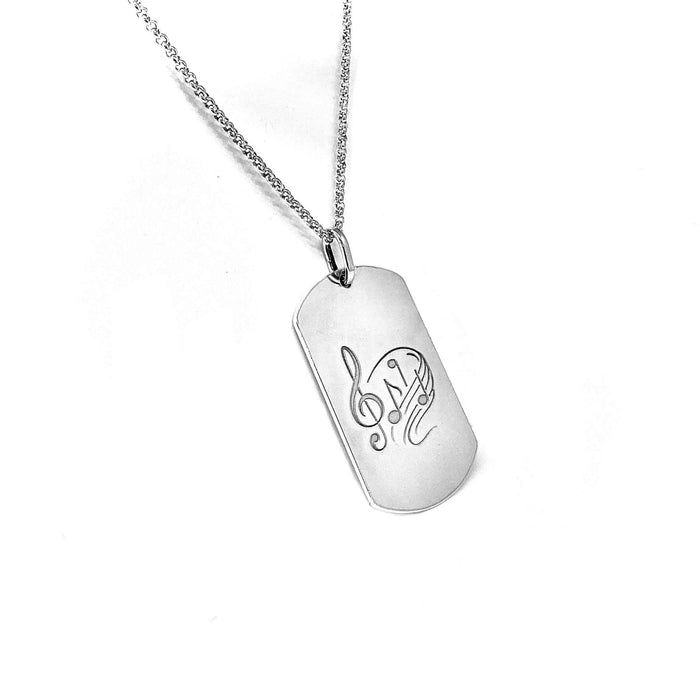 Lesunja Personalized Silver Plaque with Signature Engraving