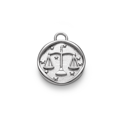 Libra Charm Silber