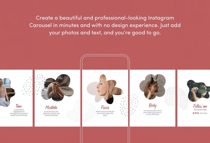 Ladystrategist Lilian Educational 6-Page Carousel Canva Template instagram canva templates social media templates etsy free canva templates