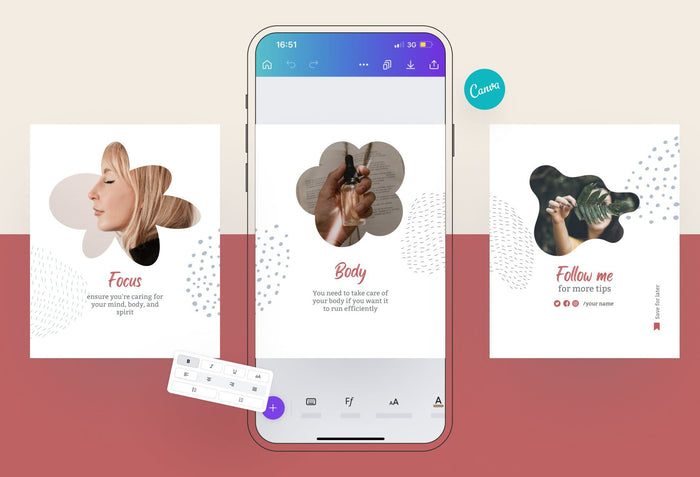 Ladystrategist Lilian Educational 6-Page Carousel Canva Template instagram canva templates social media templates etsy free canva templates