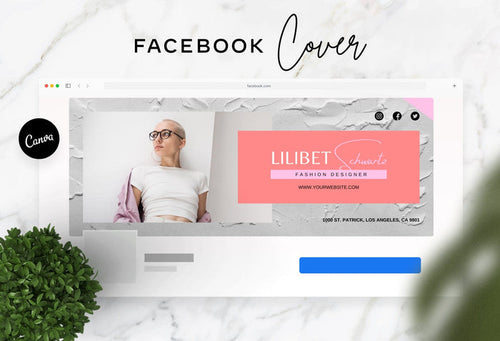 Ladystrategist Lilibet Facebook Cover Canva Template instagram canva templates social media templates etsy free canva templates