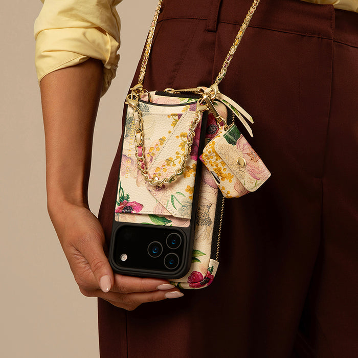 Lily Set with Expanded and AirPods - Ceci Ivory Floral/Gold