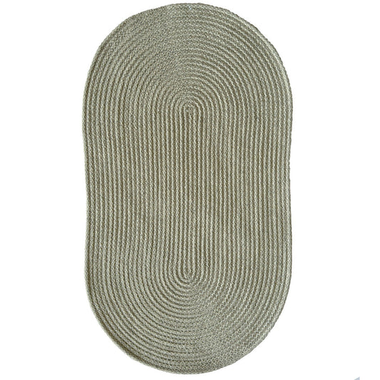 Litchfield Ecru Braided Rug Oval image