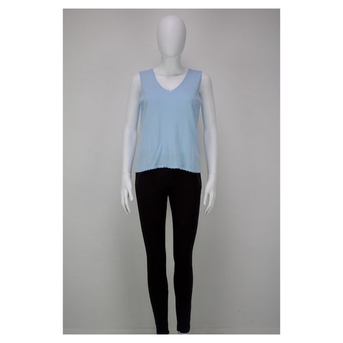 Liz Fine Knit  V Neck Vest Top