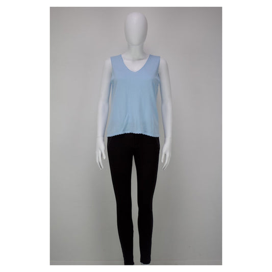 Liz Fine Knit  V Neck Vest Top