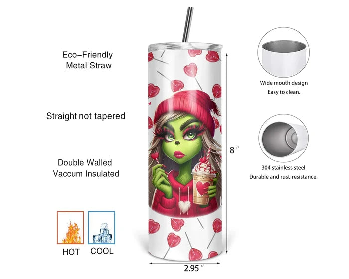 Love, Lollipops & Lattes 20 oz Tumbler | 1314 Creations