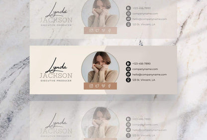 Ladystrategist Lynda Email Signature Template Editable Canva Template Rose Gold instagram canva templates social media templates etsy free canva templates