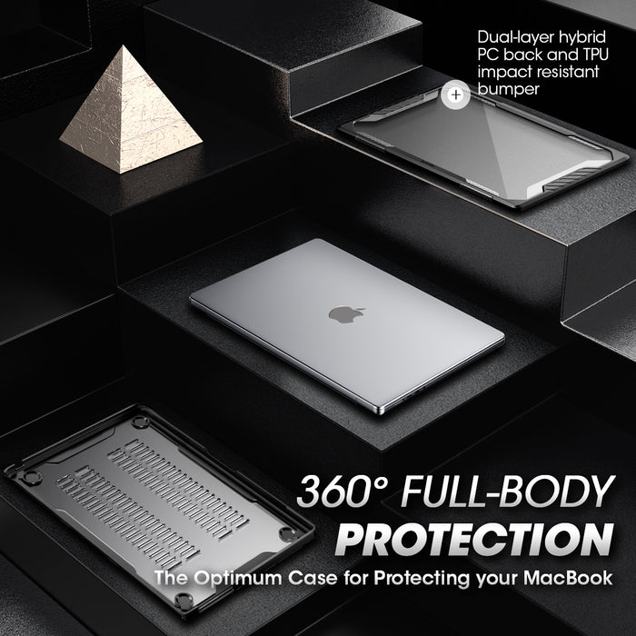 MacBook Air 13.6 inch (2026-2022) Unicorn Beetle Case Cover-Black