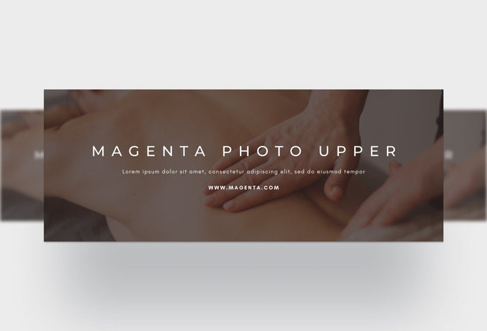 Ladystrategist Magenta Photo Upper Facebook Cover for Photographers Editable Canva Template instagram canva templates social media templates etsy free canva templates