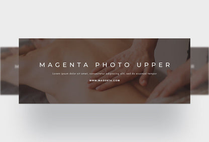 Ladystrategist Magenta Photo Upper Facebook Cover for Photographers Editable Canva Template instagram canva templates social media templates etsy free canva templates