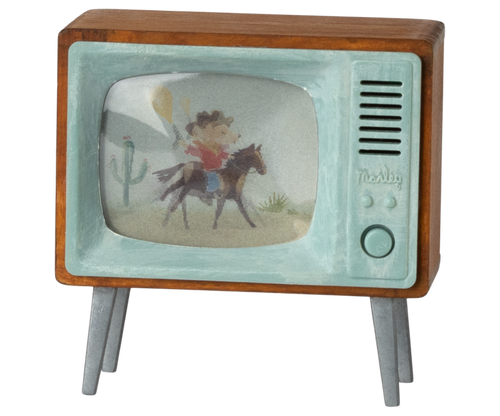 Maileg - Mouse Television - Mabel & Fox