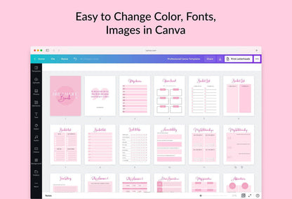 Ladystrategist Manifestation Dream Life Book Canva Template Printable and Editable instagram canva templates social media templates etsy free canva templates