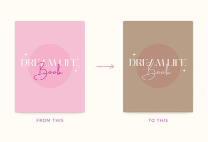 Ladystrategist Manifestation Dream Life Book Canva Template Printable and Editable instagram canva templates social media templates etsy free canva templates