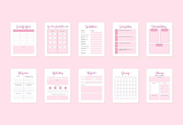 Ladystrategist Manifestation Dream Life Book Canva Template Printable and Editable instagram canva templates social media templates etsy free canva templates