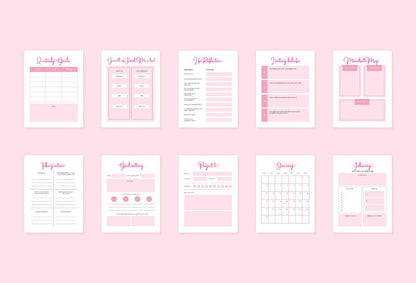 Ladystrategist Manifestation Dream Life Book Canva Template Printable and Editable instagram canva templates social media templates etsy free canva templates