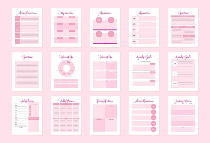 Ladystrategist Manifestation Dream Life Book Canva Template Printable and Editable instagram canva templates social media templates etsy free canva templates