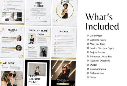 Ladystrategist Marble Gold Service Providers Bundle instagram canva templates social media templates etsy free canva templates