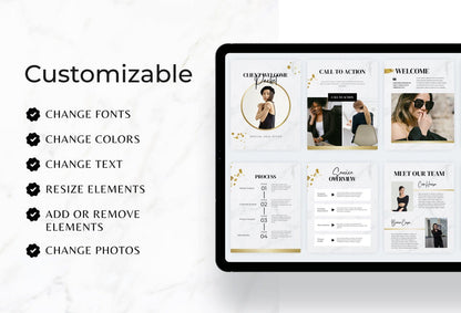 Ladystrategist Marble Gold Service Providers Bundle instagram canva templates social media templates etsy free canva templates