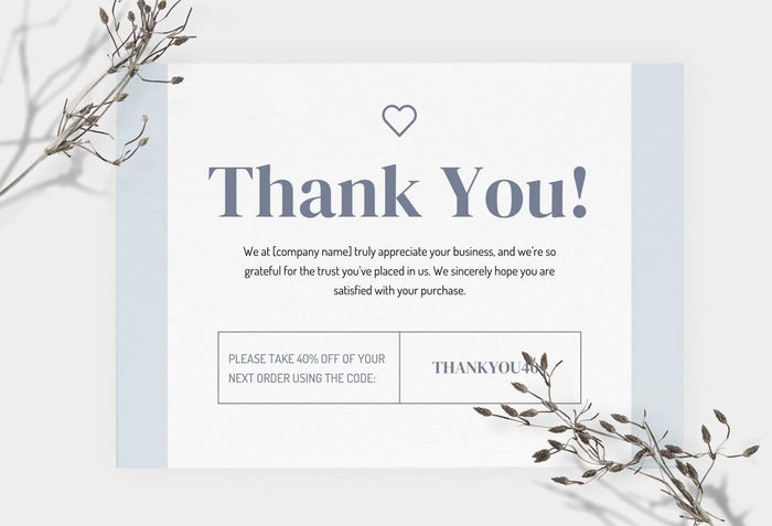 Ladystrategist Marcela Printable Thank You Card Packaging Insert Note Canva Template instagram canva templates social media templates etsy free canva templates