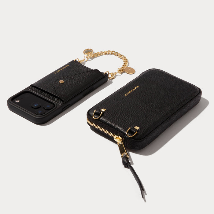 Maya Pouch Set - Black/Gold