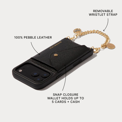 Maya Pouch Set - Black/Gold