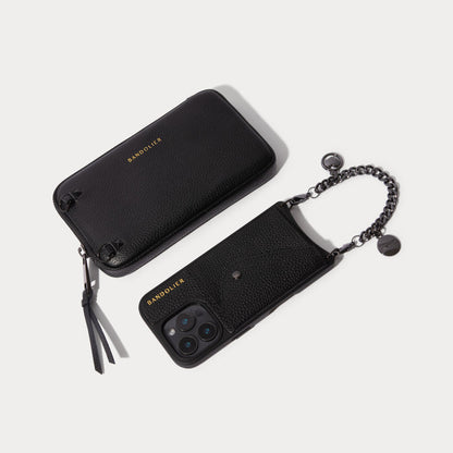 Maya Pouch Set - Black/Pewter
