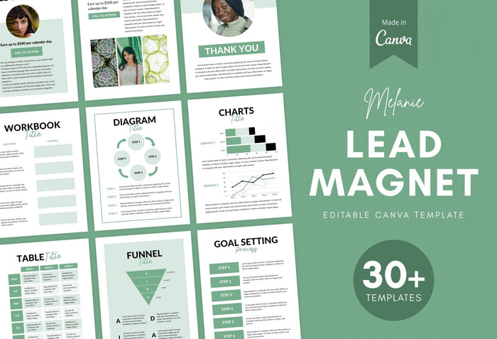 Ladystrategist Melanie Lead Magnet Editable Canva Template instagram canva templates social media templates etsy free canva templates