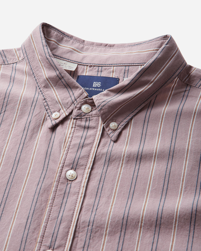 Levi's Blue Tab Relaxed Button Down Pinks Pink Shirts Blouses 001LI 0006