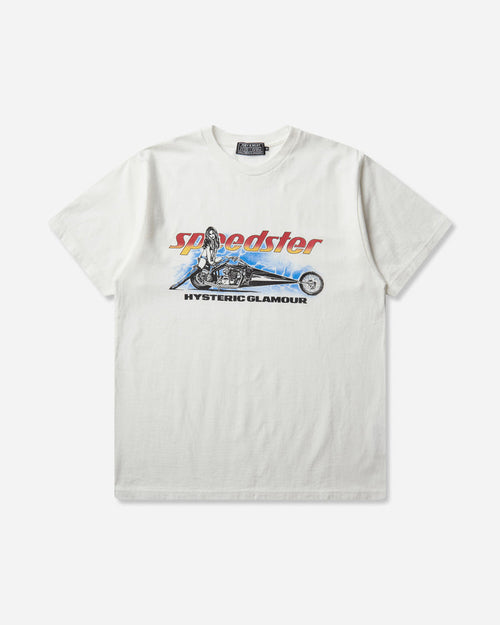 Hysteric Glamour Speedster Heavy Metal T-Shirt White T-Shirts Shortsleeve 02263CT06 00