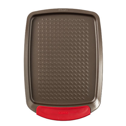 Metal baking tray with silicone handle - asimetriA