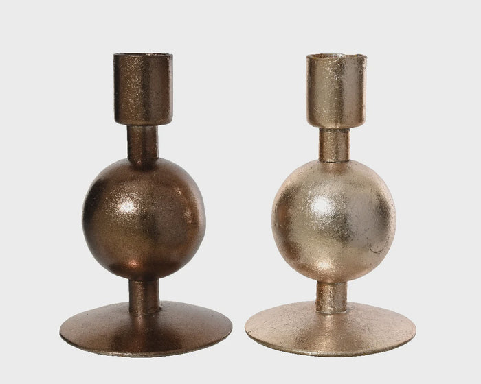 Metal Single Ball Candle Holder