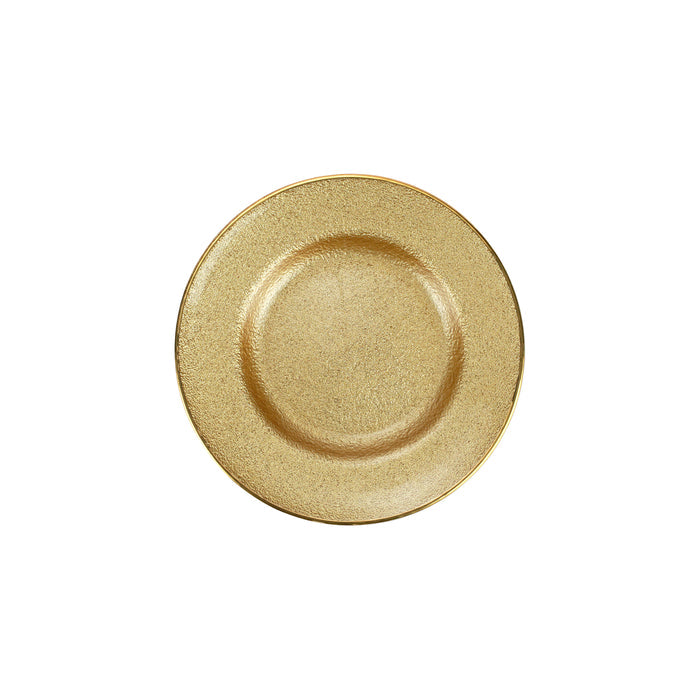 Metallic Glass Salad Plate - Set of 4