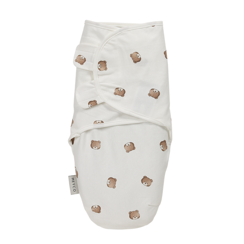 Meyco - Swaddle Wrap - Bear (0-3) - Mabel & Fox