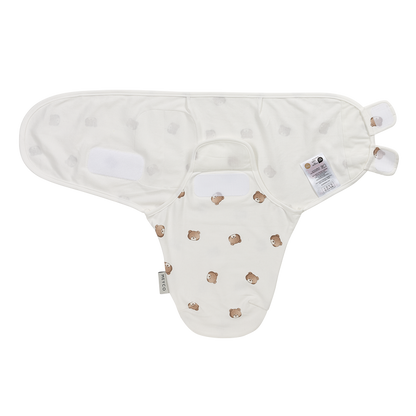 Meyco - Swaddle Wrap - Bear (0-3) - Mabel & Fox