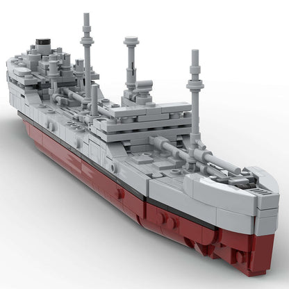 Militärischer MOC - T2 - Tanker im Maßstab 1:485 klemmbausteine - LesDiy - Klemmbausteine