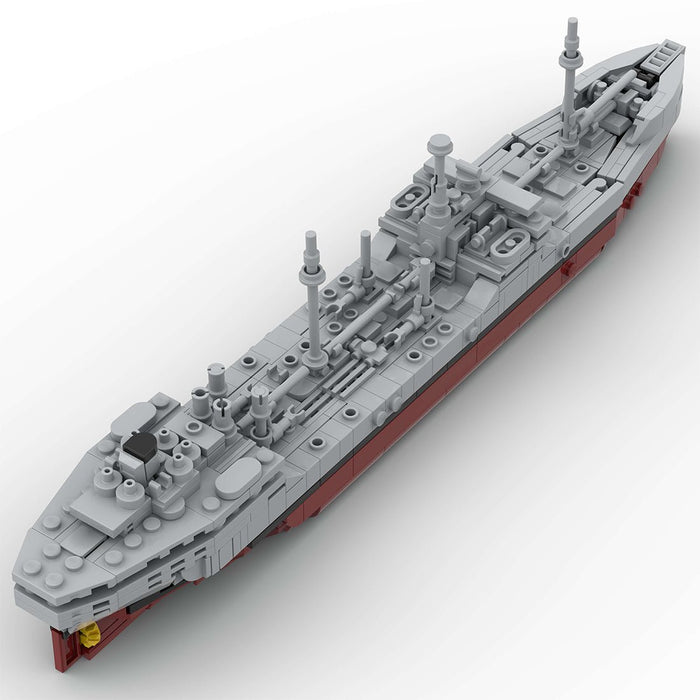 Militärischer MOC - T2 - Tanker im Maßstab 1:485 klemmbausteine - LesDiy - Klemmbausteine