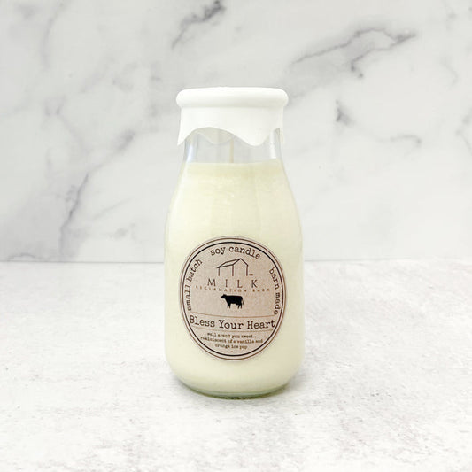 Milk Bottle Candle Bless Your Heart