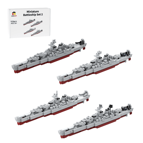 Mini Armed Naval Vessel Set 2 Klemmbausteine - LesDiy - Klemmbausteine