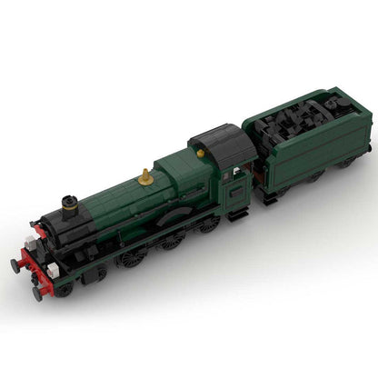 MOC - 117927 GWR Hall Class "Kinlet - Hall" Steam Locomotive Klemmbausteine - LesDiy - Klemmbausteine