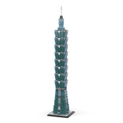 MOC - 136995 1:800 Scale Taipei 101 Klemmbausteine - LesDiy - Klemmbausteine