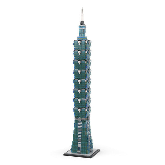 MOC - 136995 1:800 Scale Taipei 101 Klemmbausteine - LesDiy - Klemmbausteine