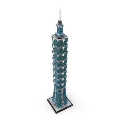 MOC - 136995 1:800 Scale Taipei 101 Klemmbausteine - LesDiy - Klemmbausteine