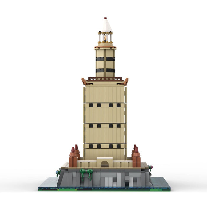 MOC - 174338 MStraßenszene am Leuchtturm von Alexandria Klemmbausteine - LesDiy - Klemmbausteine