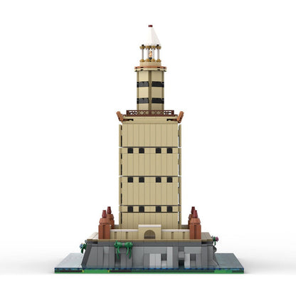MOC - 174338 MStraßenszene am Leuchtturm von Alexandria Klemmbausteine - LesDiy - Klemmbausteine