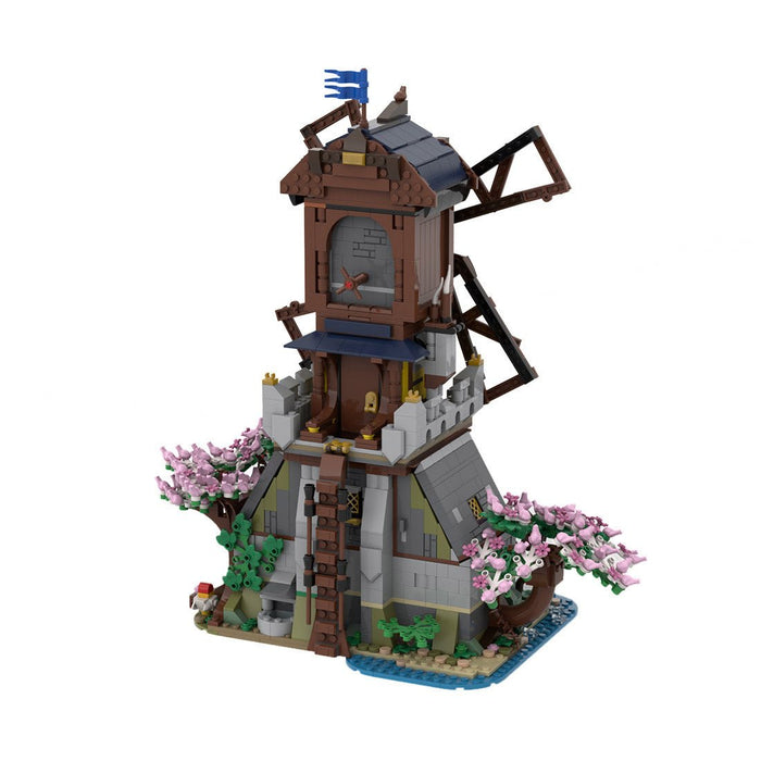 MOC - 182124 Medieval Forest Windmill Klemmbausteine - LesDiy - Klemmbausteine