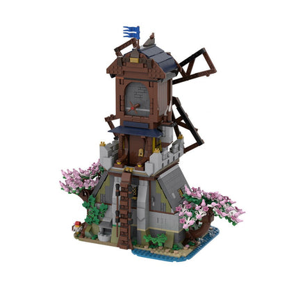 MOC - 182124 Medieval Forest Windmill Klemmbausteine - LesDiy - Klemmbausteine