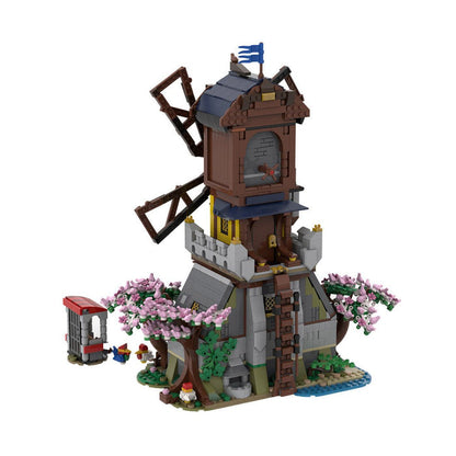 MOC - 182124 Medieval Forest Windmill Klemmbausteine - LesDiy - Klemmbausteine