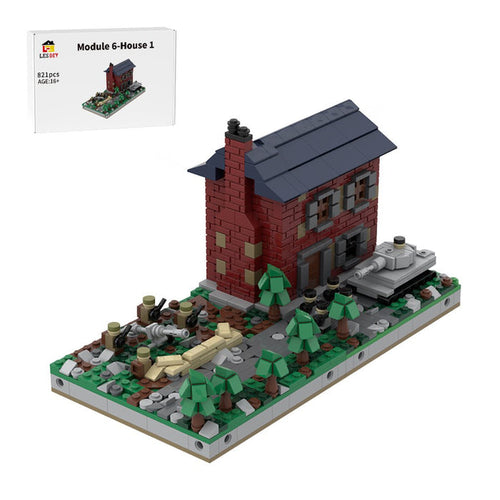 MOC - 183062 Mini World War II Sand Table - Module 6 - House 1 Klemmbausteine - LesDiy - Klemmbausteine