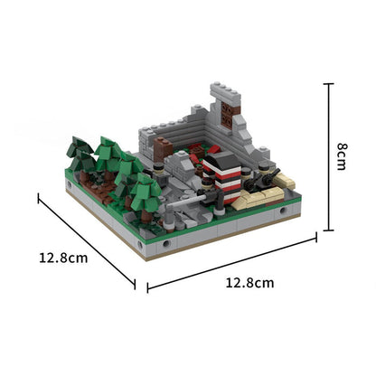 MOC - 183062 Miniature World War II Sand Table - Module 3 - Checkpoint Klemmbausteine - LesDiy - Klemmbausteine