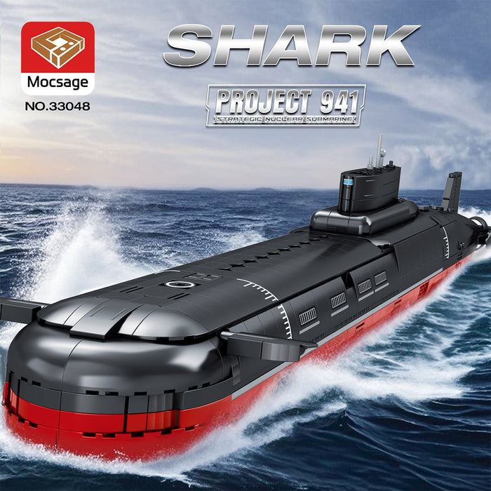 MOC - 193085 1/250 Scale Typhoon Class Submarine Klemmbausteine - LesDiy - Klemmbausteine